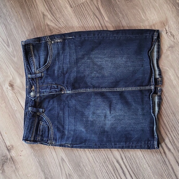 Silver Jeans Dresses & Skirts - Silver l denim l shirt l vintage l blue jean shirt l 28 Emma skirt